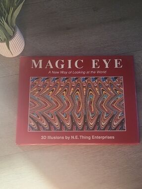 Magic Eye 3D Illusions Book - Red Cover